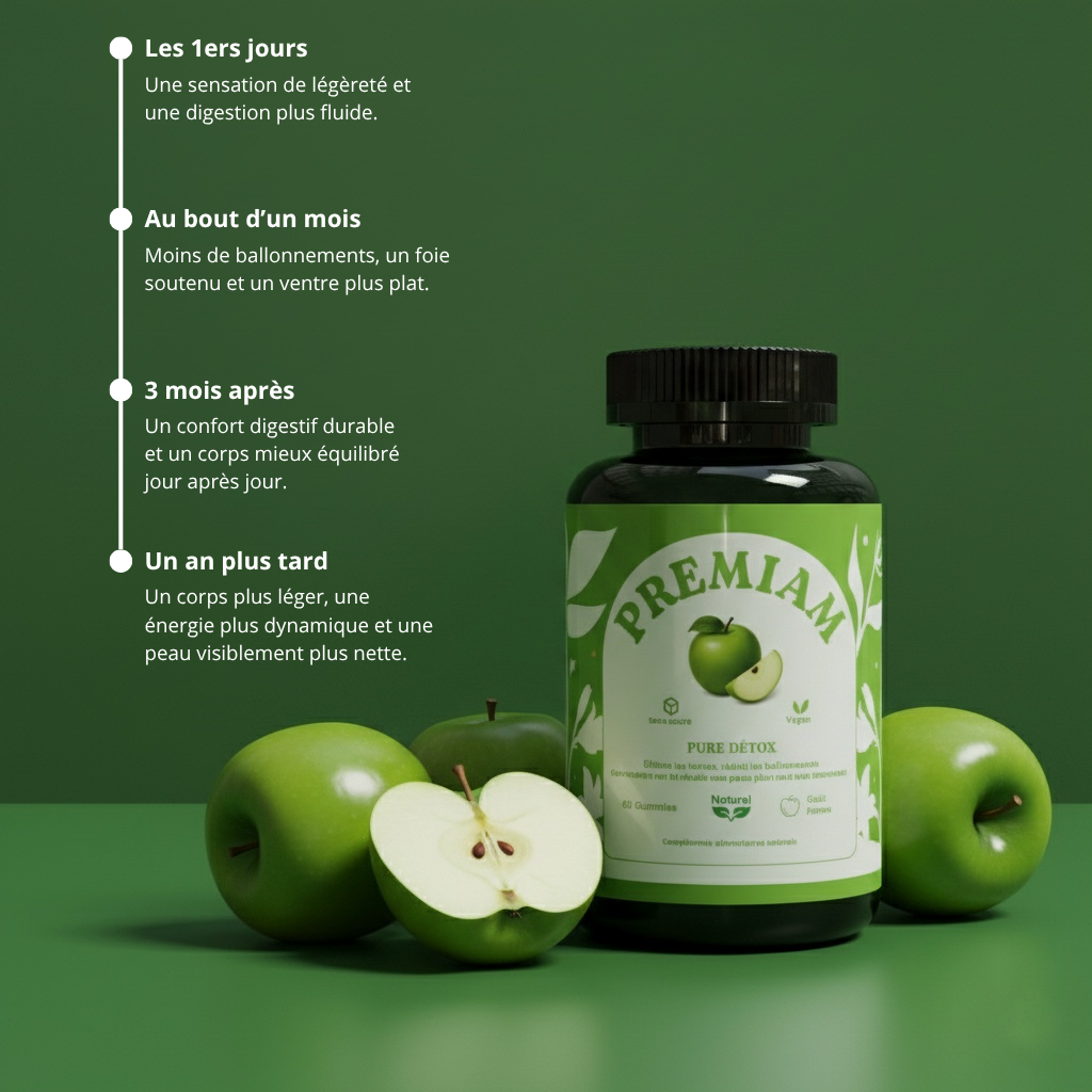 PURE DÉTOX – Gummies Légèreté & Digestion 🌿 (Édition Limitée 2025)