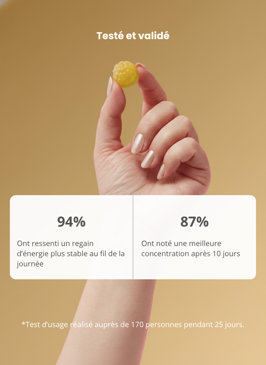 PURE ÉNERGIE – Gummies Vitalité & Concentration ⚡