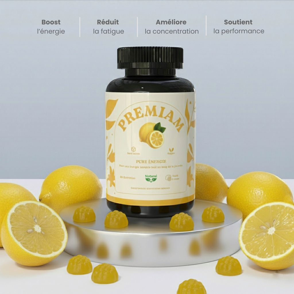PURE ÉNERGIE – Gummies Vitalité & Concentration ⚡