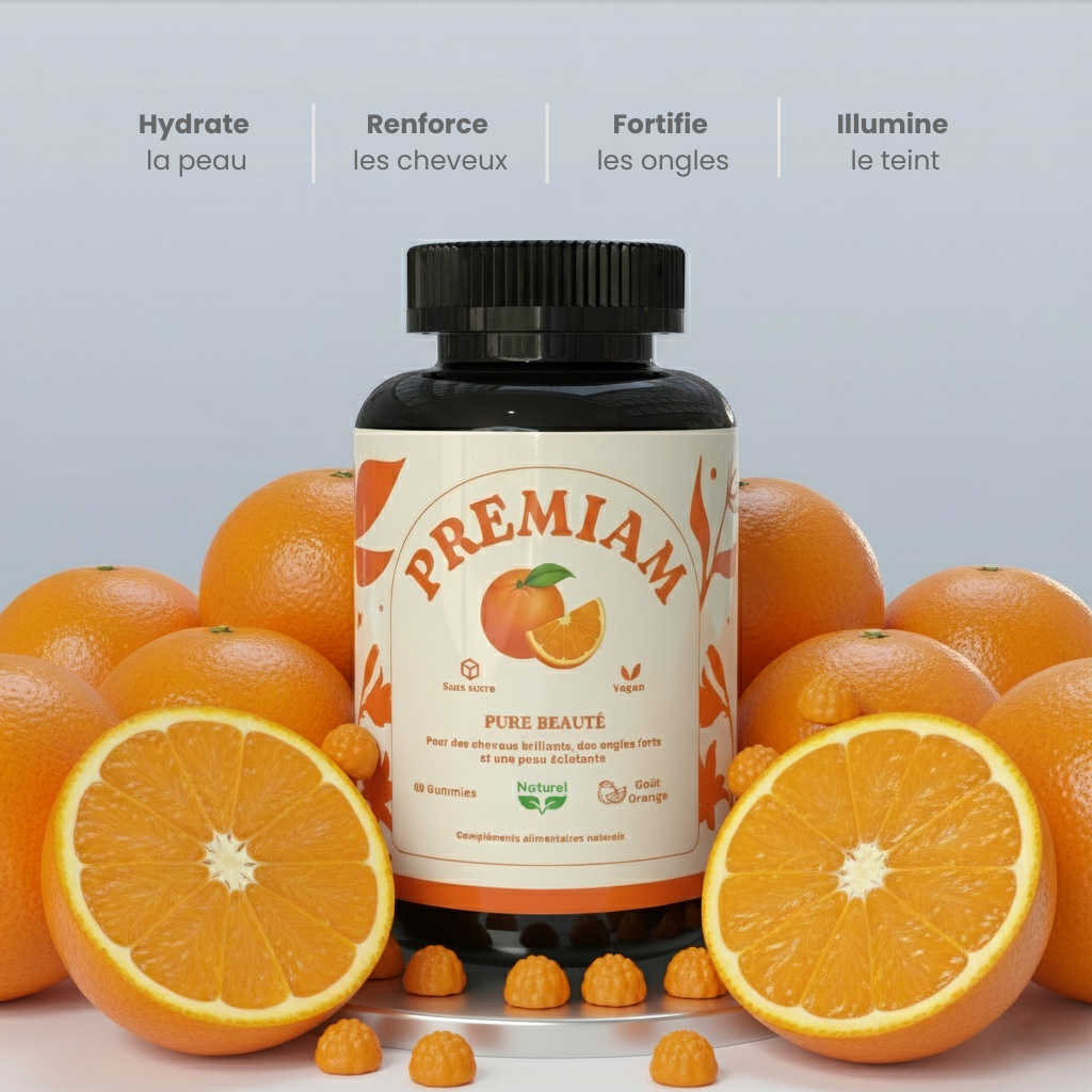 PURE BEAUTÉ – Gummies Peau, Cheveux & Ongles ✨